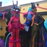 SeaWorld Spooktacular Halloween colorful characters walking around the park.