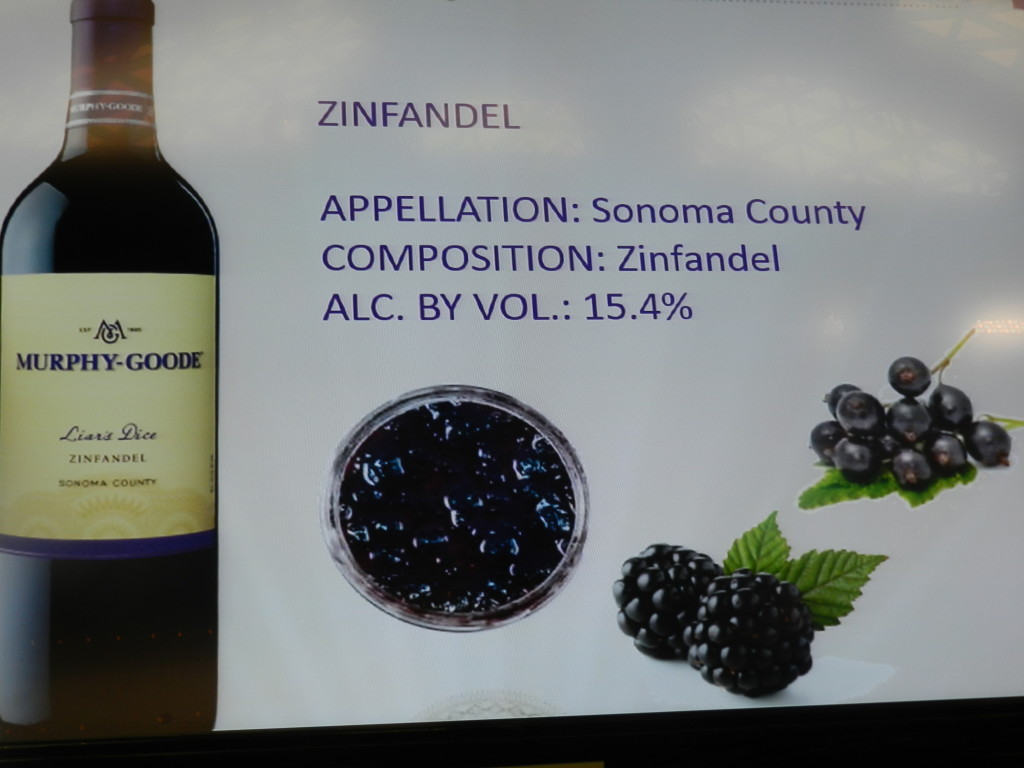 Murphy-Goode Winery 15.4% Zinfandel called Liar's Dice at Epcot Food and Wine Festival. Keep reading to learn about the best food at Epcot Food and Wine Festival! Photo copyright ThemeParkHipster.