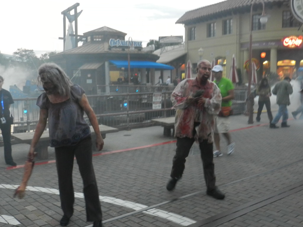 HHN 2013 Walkers of the Walking Dead. Keep reading to see is Halloween Horror Nights worth it?