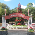 Christmas at Epcot with Christmas Tree in Santa's Village