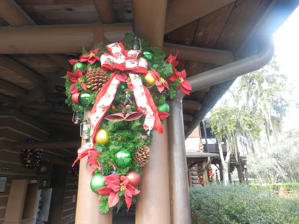 Fort Wilderness Campground Holiday Decorations Town Hall. Keep reading to get your perfect Disney Resort Christmas Decorations Tour! Photo Copyright ThemeParkHipster.