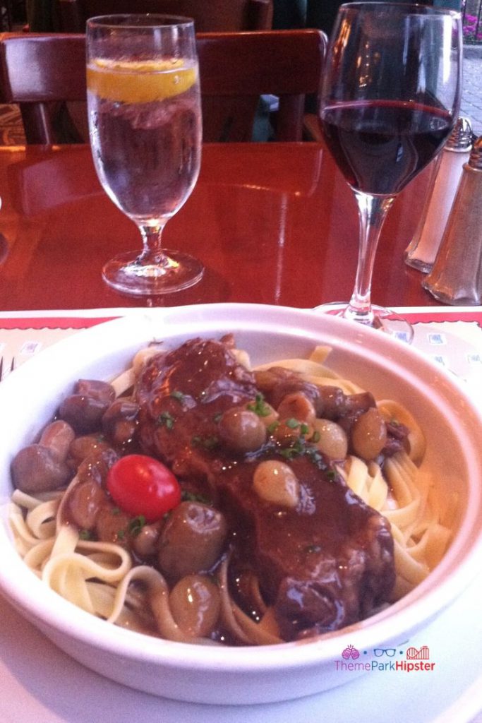 Creamy Braised Beef Short Rib at Chefs de France Disney World. One of the best places to put on your Orlando bucket list!