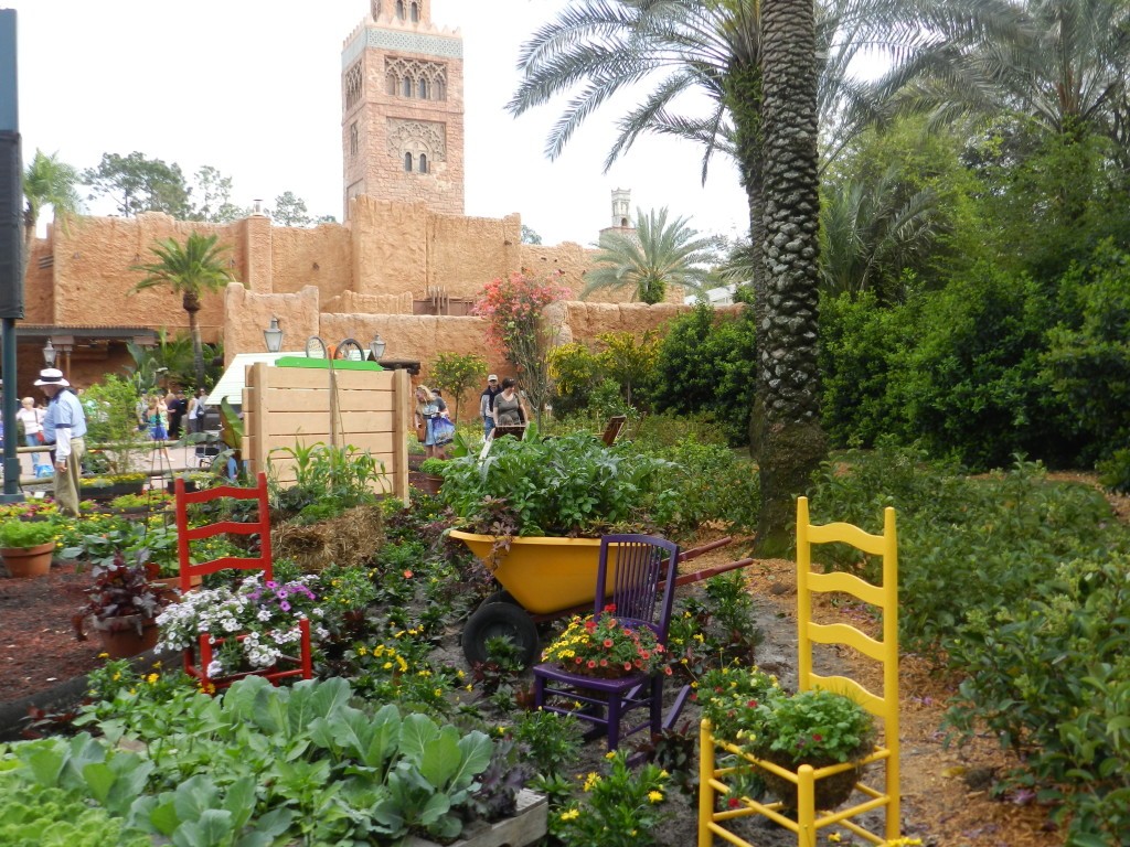 Garden Love outside Morocco at Disney's Epcot. #DisneyTips #Epcot