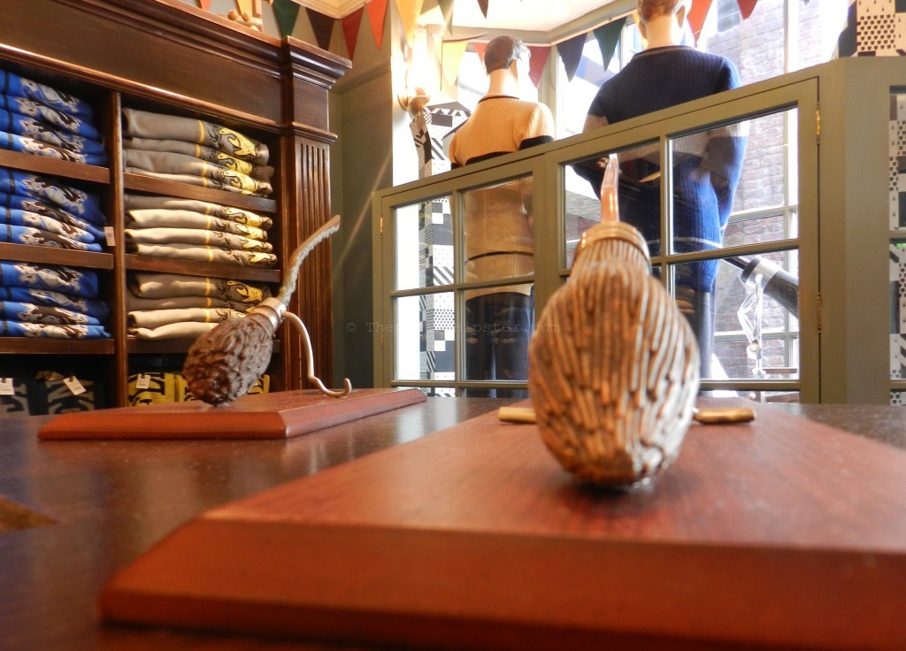 Diagon Alley: Broomsticks Quality Quidditch Supplies. at The Wizarding World of Harry Potter in Universal Studios.