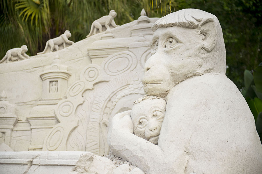 Monkey Kingdom Disneynature Sand Sculpture