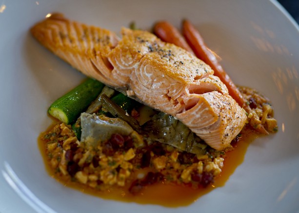 Copper River Salmon on Plate at Walt Disney World