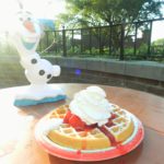 Disney Dining Waffles at Sleepy Hollow with Olaf from Frozen Photo Copyright ThemeParkHipster.