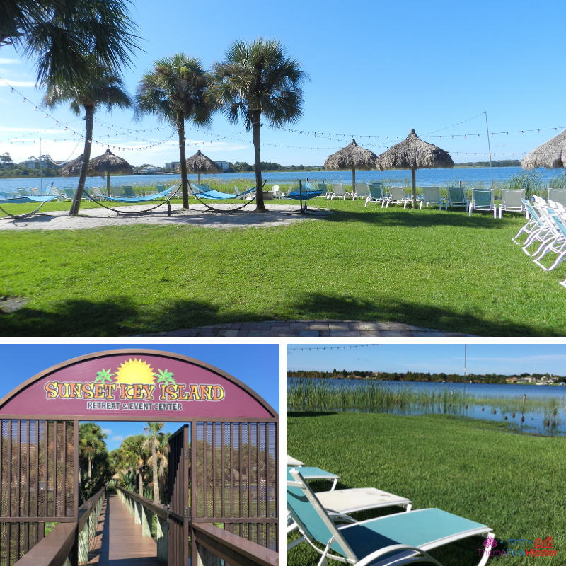 Westgate Lakes Resort Villa Orlando. Relaxing island surrounded by Big Sand Lake with canopies. Photo copyright ThemeParkHipster.