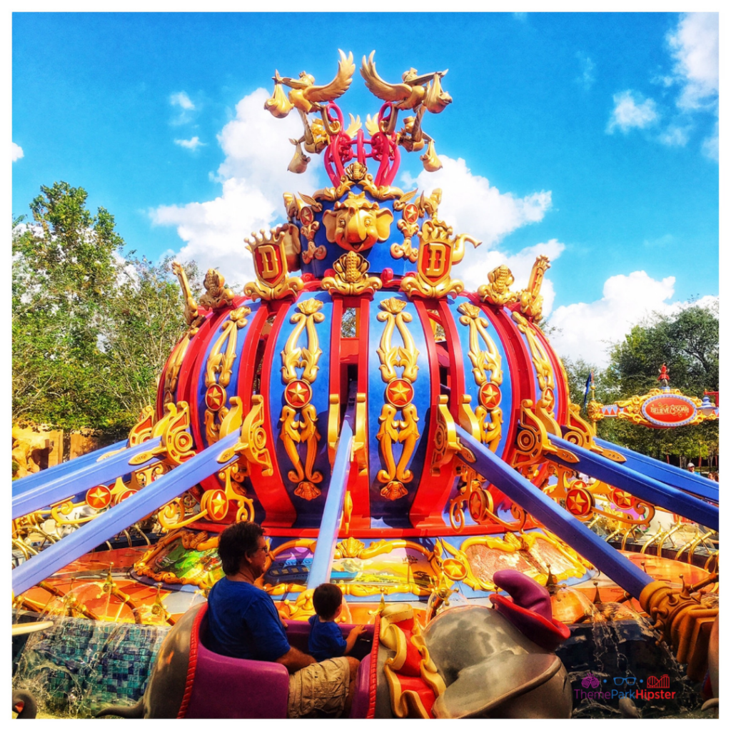 Colorful Fantasyland Dumbo Ride at the Magic Kingdom. Disney Secrets. Keep reading to learn how Disney Bloggers make money by setting up blog with Bluehost.