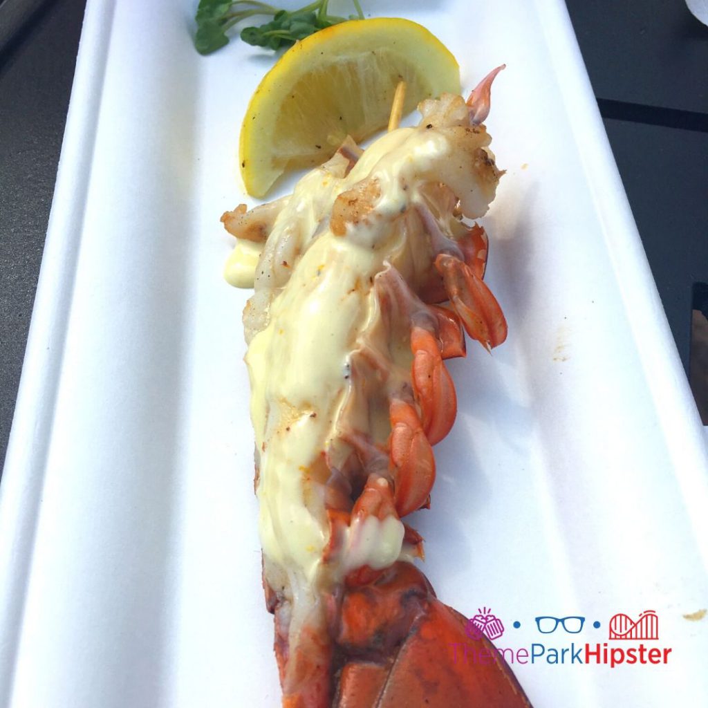 Epcot Food and Wine Festival Lobster Tail with Meyer Lemon Emulsion and Grilled Lemon