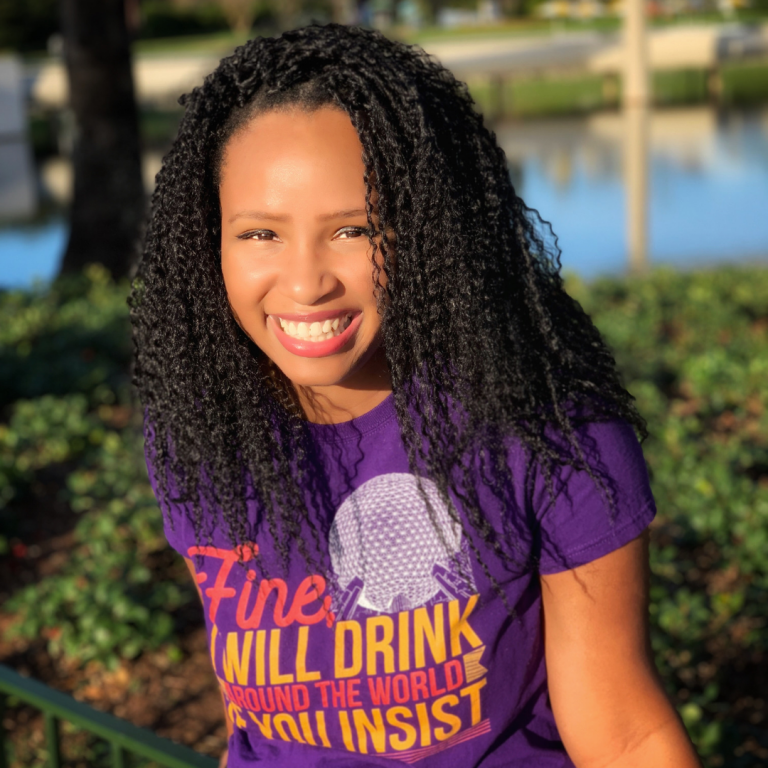 Drinking Around the World Epcot purple T-Shirt with ThemeParkHipster NikkyJ.