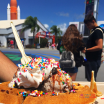 Kennedy Space Center Milky Way Ice Cream Waffle