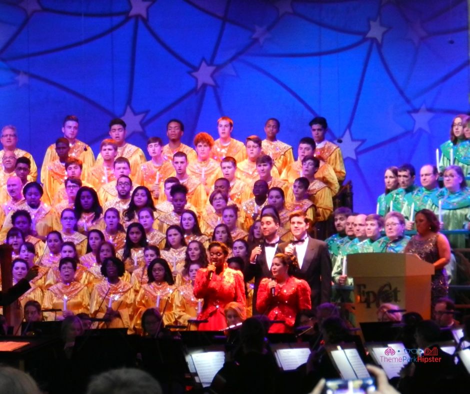 Epcot Candlelight Processional 1 Chandra Wilson of Greys Anatomy. Keep reading to learn about the best things to do at Disney World for Christmas.