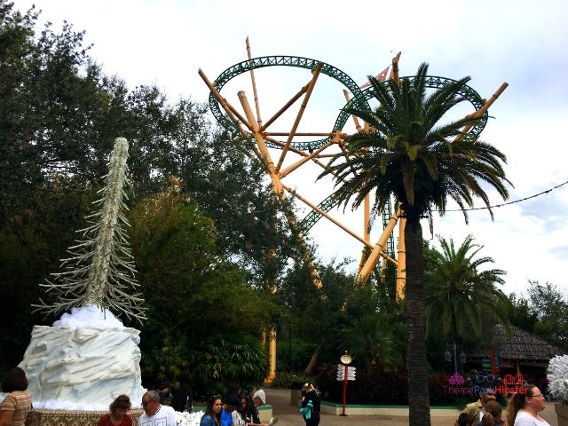 Christmas Town Village at Busch Gardens Cheetah Hunt Roller Coaster