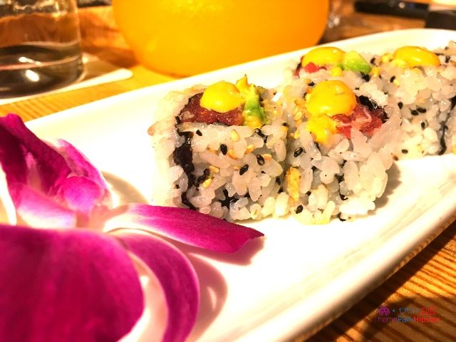 Morimoto Asia Salmon Roll in Disney Springs