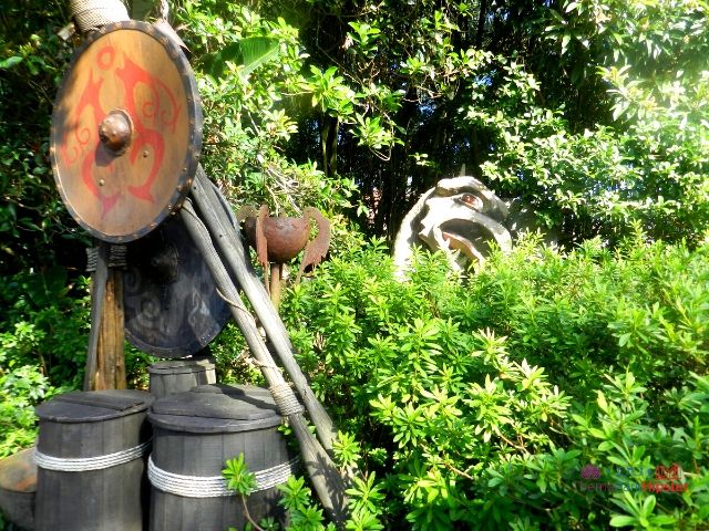 Norway Pavilion at Epcot Viking Folklore Sculptures