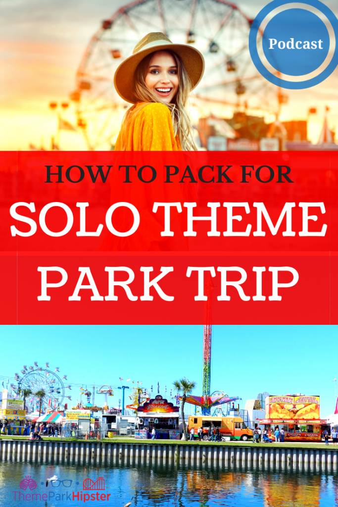 Amusement Park Travel Guide on a Minimalist Packing List for Solo Vacation to a Theme Park.