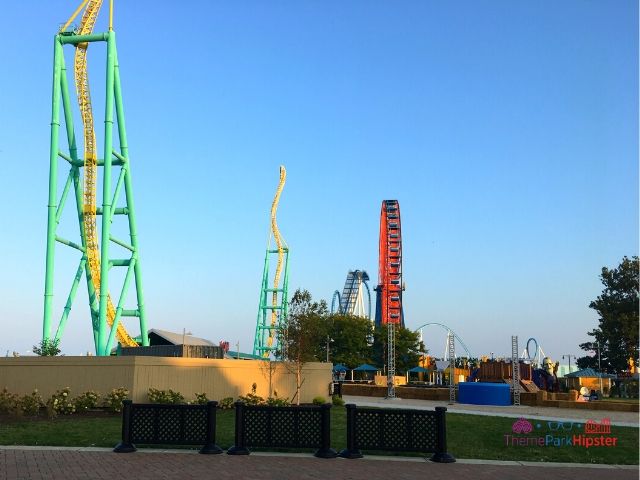 Wicked Twister Cedar Point Lake Eerie Roller Coaster View