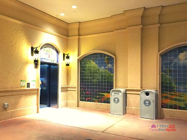 Disney Springs Lime Garage Elevator Entrance. Keep reading to find out if you have to pay to park at Disney Springs.  