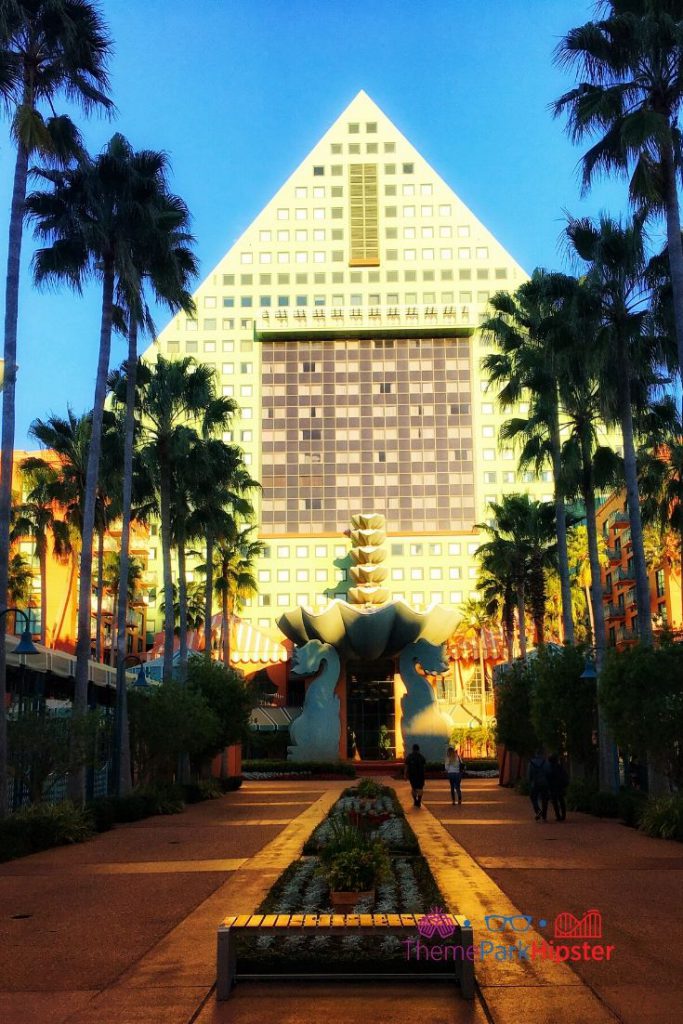 Dolphin Hotel Resort Gorgeous Back Entrance one of the most romantic things to do at Disney World.