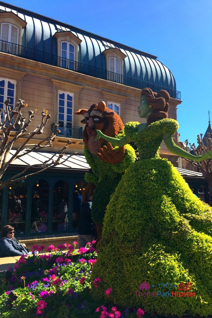 2024 Beauty and the Beast Topiary Epcot Flower and Garden Festival. Disney Solo Trip to the Epcot Flower and Garden Festival.