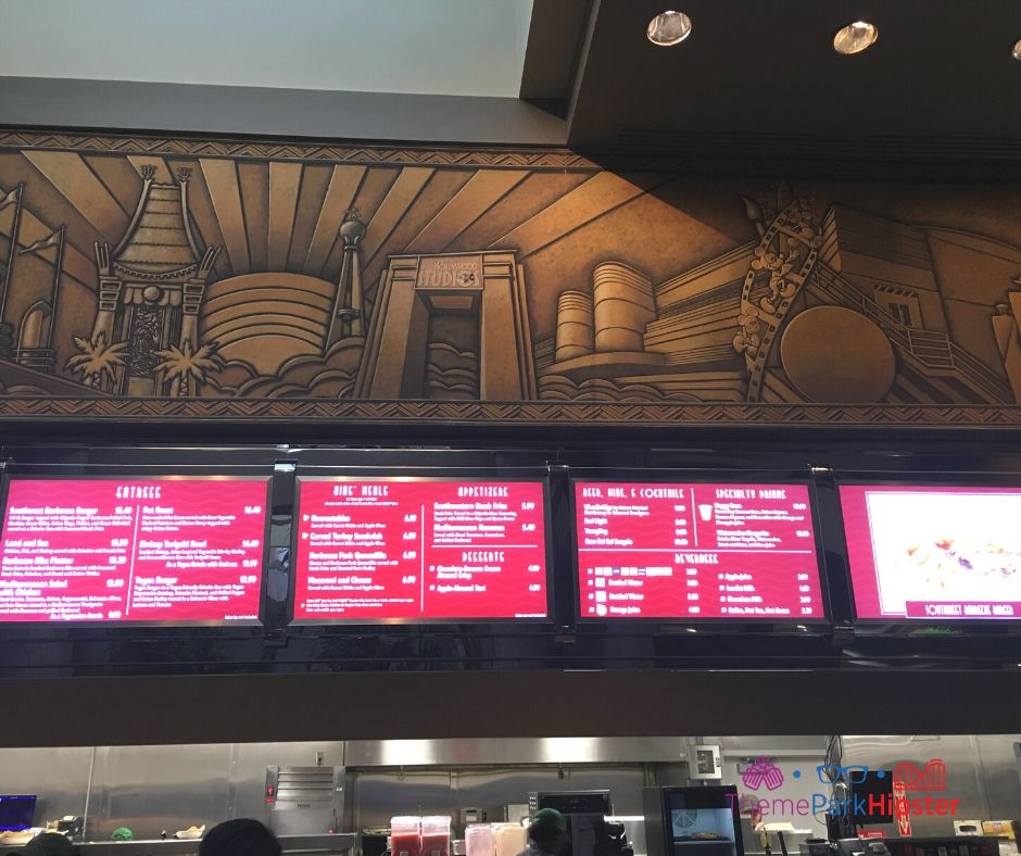 ABC Commissary Hollywood Studios Counter Menu 