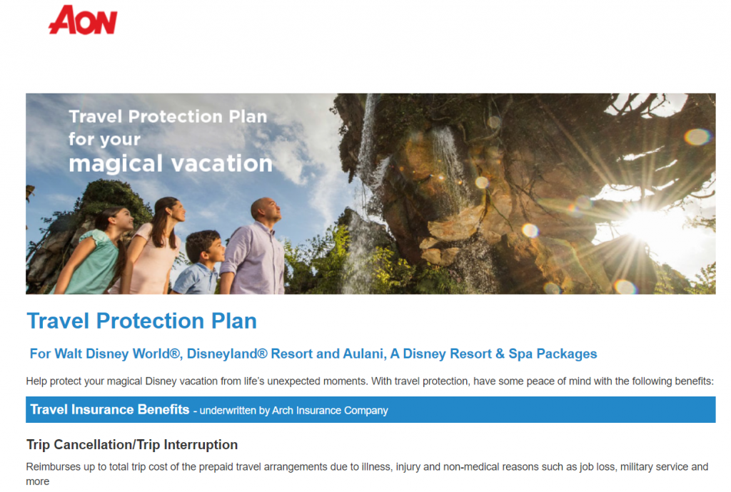 Disney World Travel Insurance with Aon. Keep reading to find out if Disney World Travel Protection Plan is worth it. 