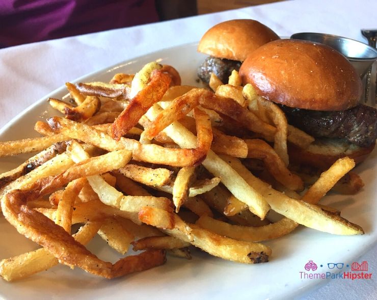 The Boathouse Orlando Restaurant Crispy Fries and Juicy Filet Mignon in Disney Springs