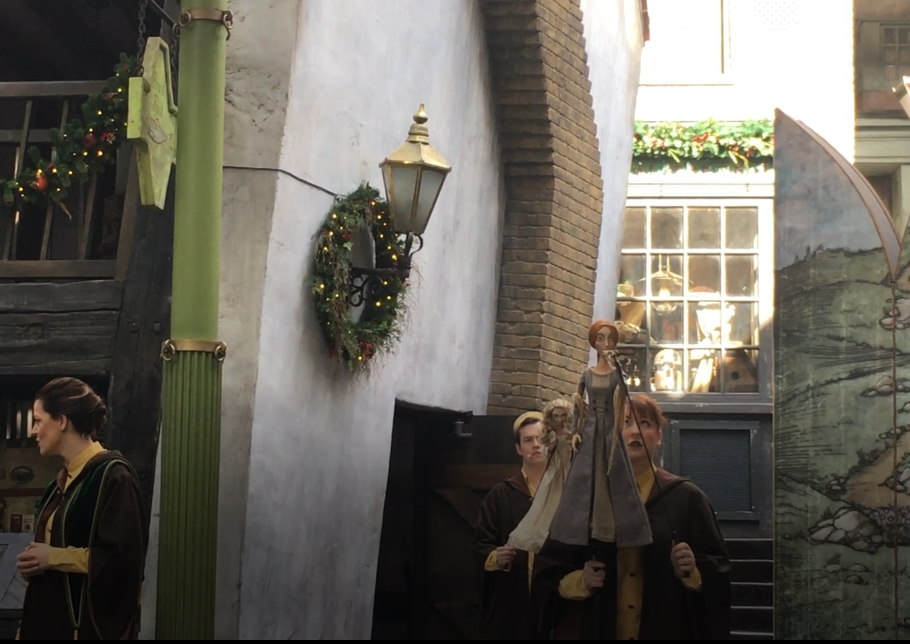 Tales of Beedle the Bard Puppets at Universal Studios Florida in the Wizarding World of Harry Potter Diagon Alley.