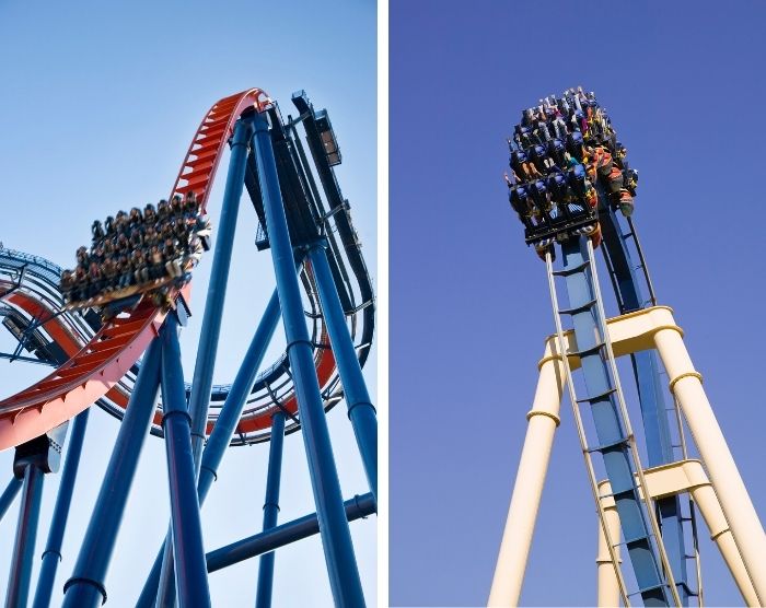 Busch Gardens Tampa Florida Sheikra and Montu Roller Coaster