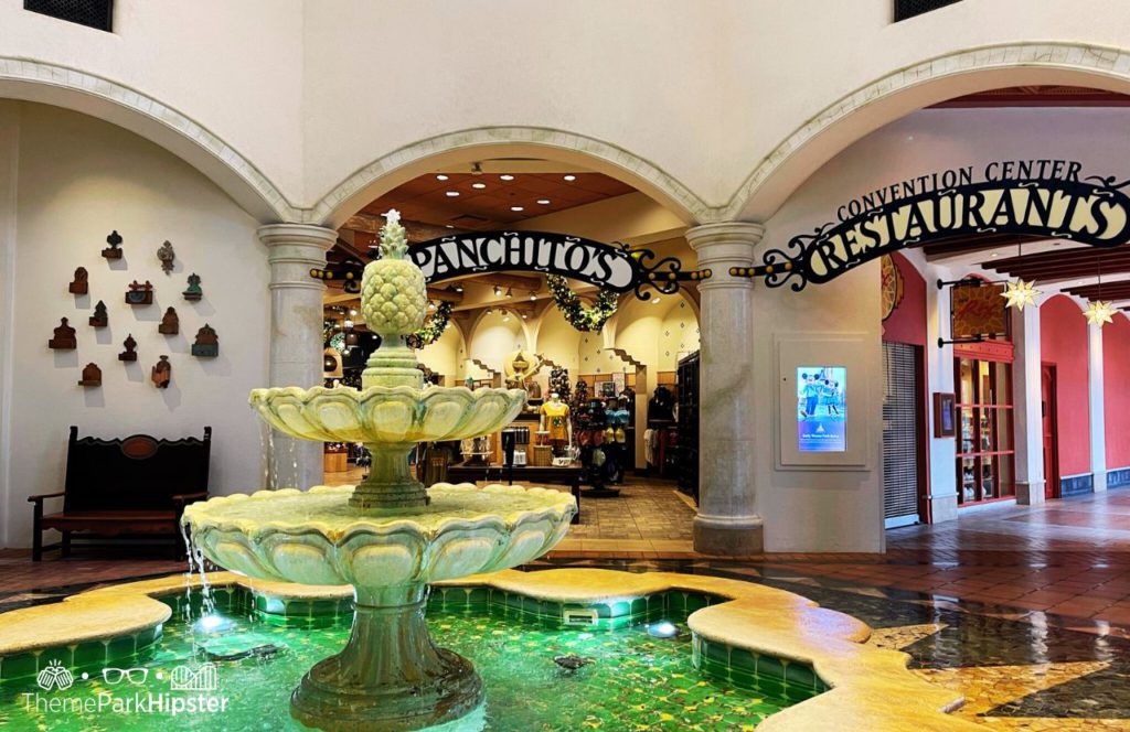 Panchitos Store and Restaurants and Convention Center at Coronado Springs Resort. One of the best moderate resorts at Disney World for adults.