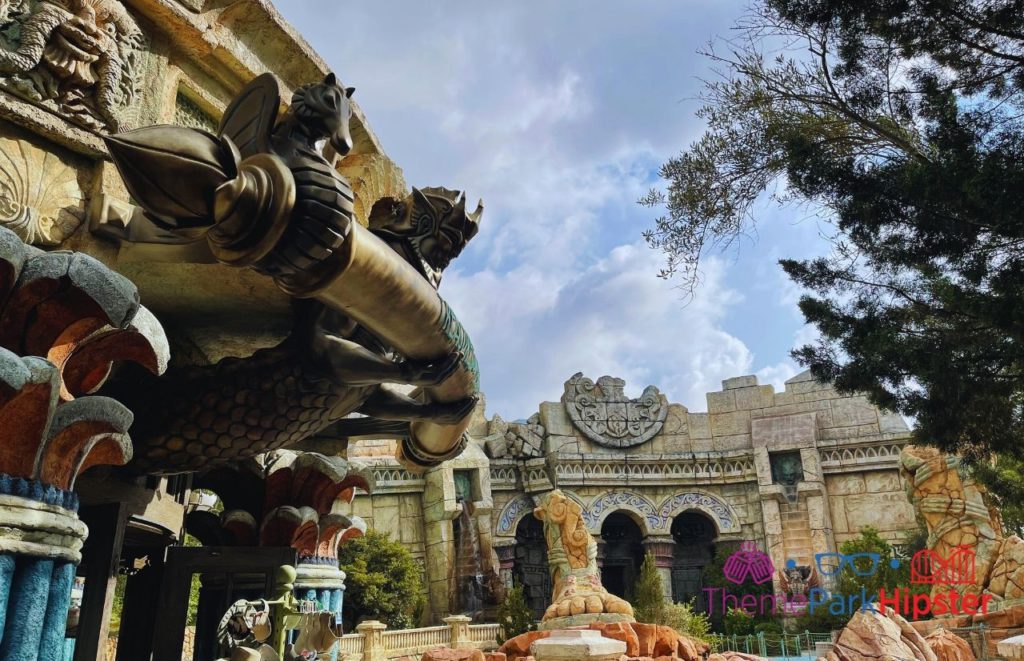 Entrance to Poseidon's Fury one of the Best Rides and Attractions at Islands of Adventure for Solo Travelers.