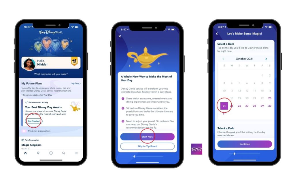 Lightning Lane and Genie Plus Walt Disney World App Planning Itinerary