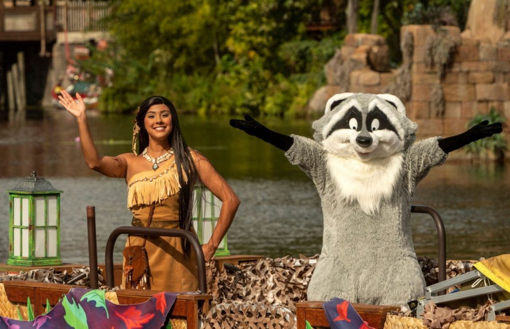 Pocahontas and Meeko sail down Discovery River as part of the holiday celebrations happening at Disney’s Animal Kingdom Kent Phillips . Keep reading to find out the best Disney Thanksgiving episodes and movies to watch this holiday.  photographer