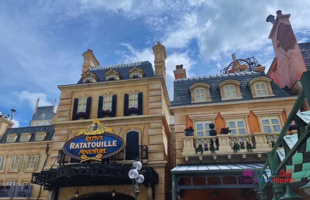 Remy’s Ratatouille Adventure Front Entrance. Keep reading to learn more about what to know before going to Walt Disney World. 