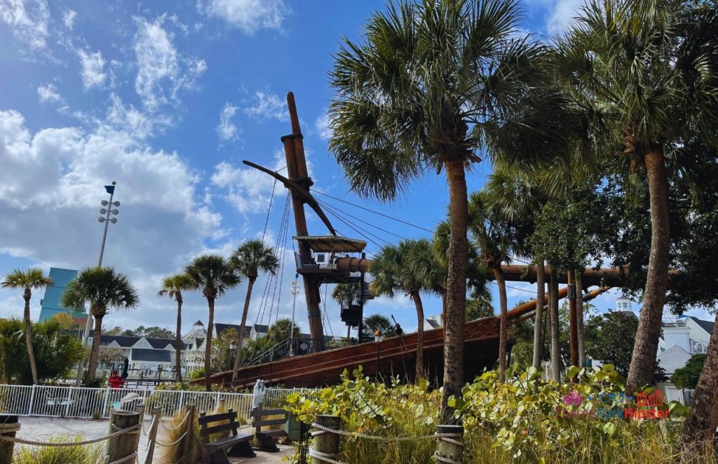 Disney Yacht Beach Club Resort Hotel Ship near Pool