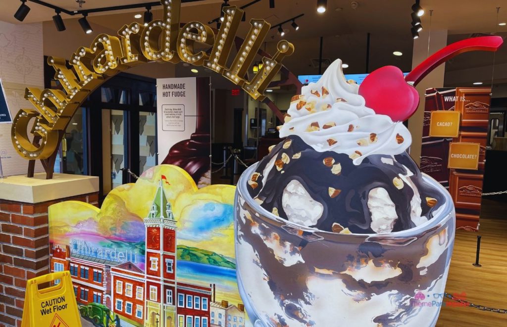 Disney Springs Ghirardelli Soda Shop Dessert Entrance. Keep reading to find out more if you have to pay to park at Disney Springs. 