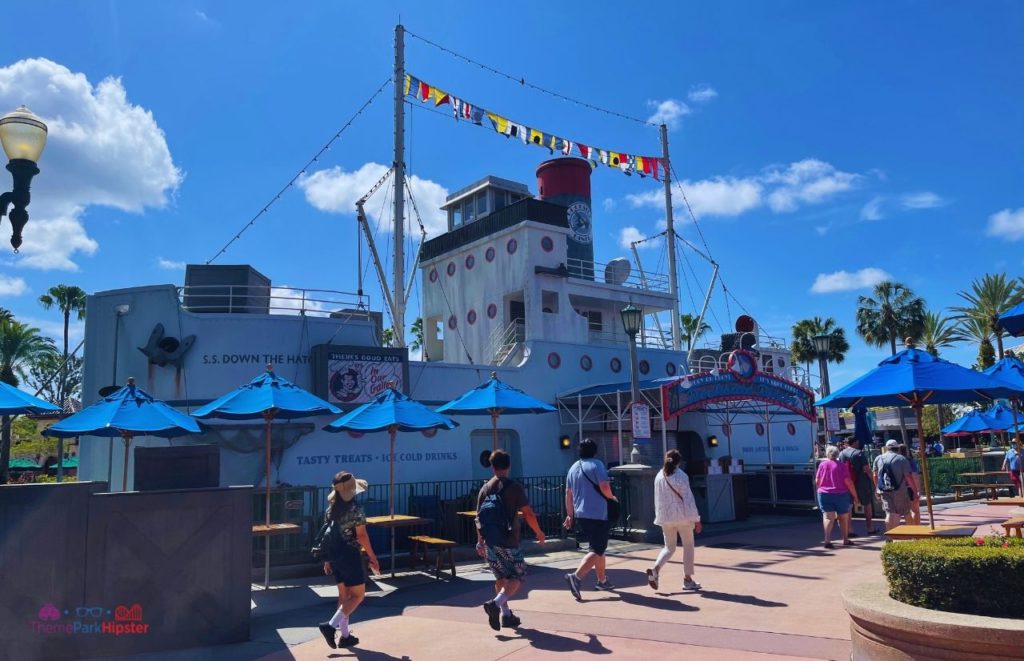 Disney Hollywood Studios Boat Quick Service. Showcasing the best shoes for Disney World.