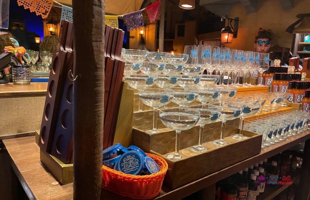 Epcot Mexico Pavilion Shopping Area La Cava del Tequila margarita glasses