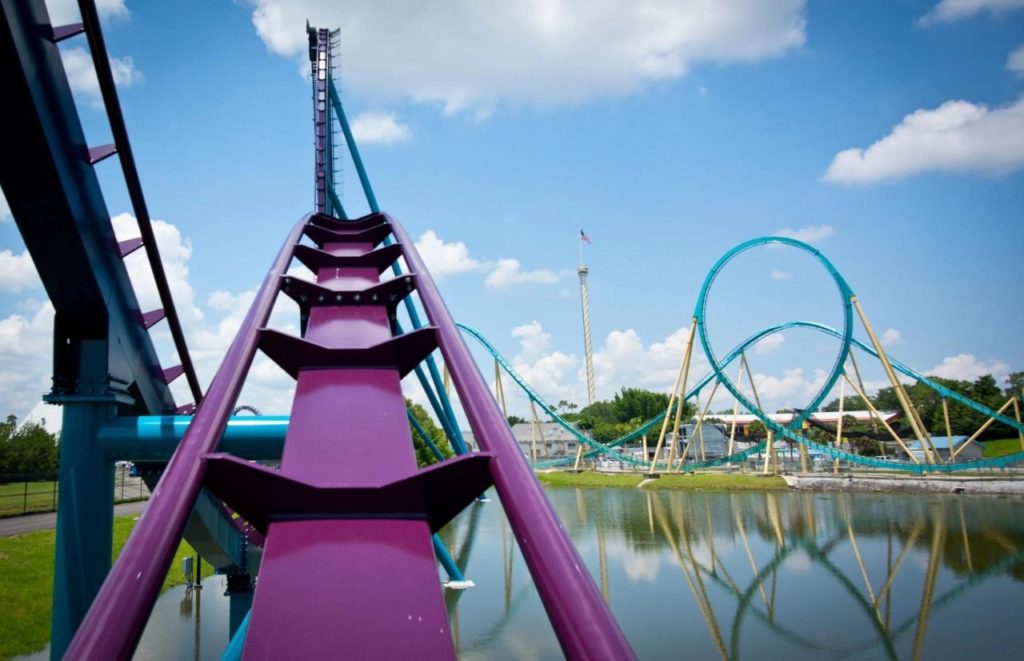 Mako Roller Coaster SeaWorld Orlando POV.