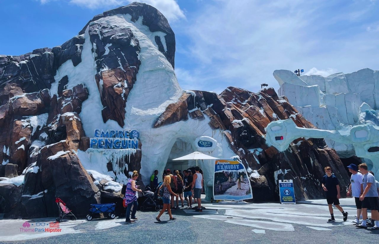 SeaWorld Orlando Empire of the Penguin Attraction Entrance to the Exhibit