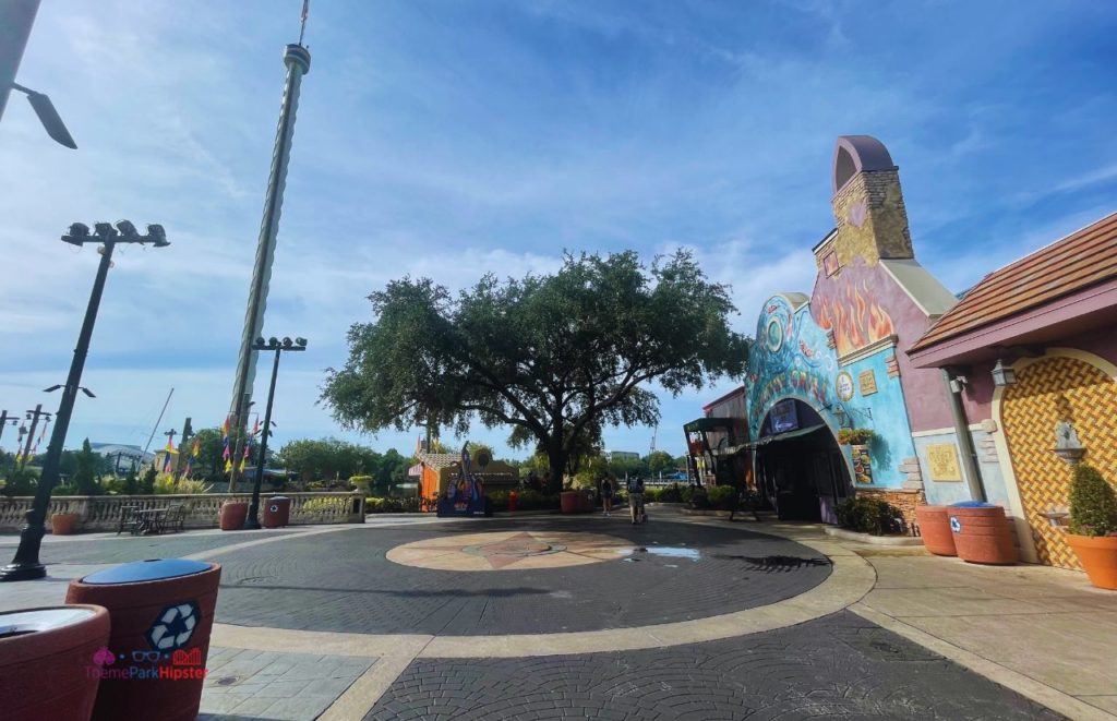 SeaWorld Orlando Resort Solo Trip Seafire Grill and Skytower view. Keep reading to learn how to have a Solo Trip to SeaWorld and how to travel alone with anxiety.