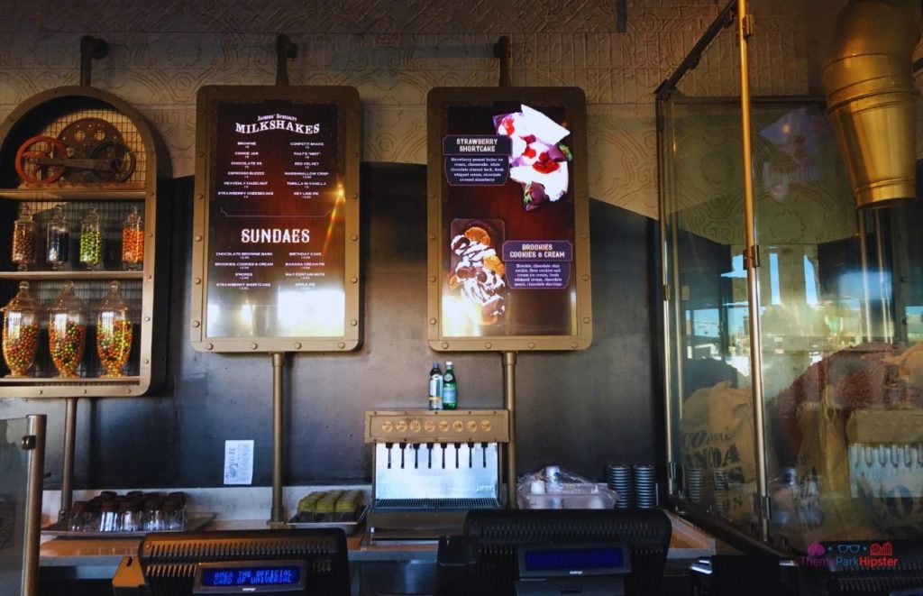 Toothsome Chocolate Emporium Milkshake Menu