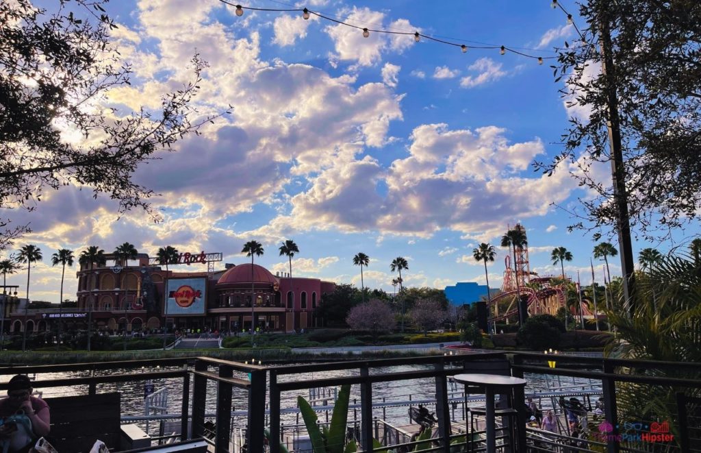 Universal Orlando Resort CityWalk Overlooking the Lagoon. Keep reading to get the full Guide to Universal CityWalk Orlando with photos, restaurants, parking and more!