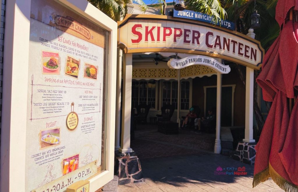 Disney Magic Kingdom Adventureland Skipper Canteen Menu. Making it one of the best restaurants at Disney World for adults!