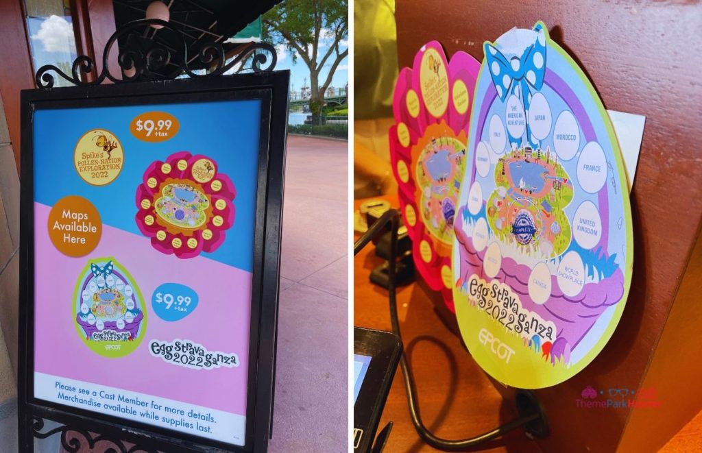 Epcot Egg Hunt map