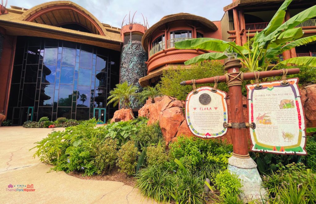 Animal Kingdom Lodge back entrance view. Keep reading to find out all you need to know about the best resorts for couples at Walt Disney World. 