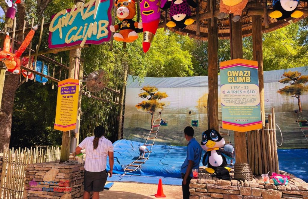 Busch Gardens Tampa Bay Gwazi Climb ladders. Keep reading to learn about the Summer Nights celebration for Busch Gardens 4th of July and Independence Day.