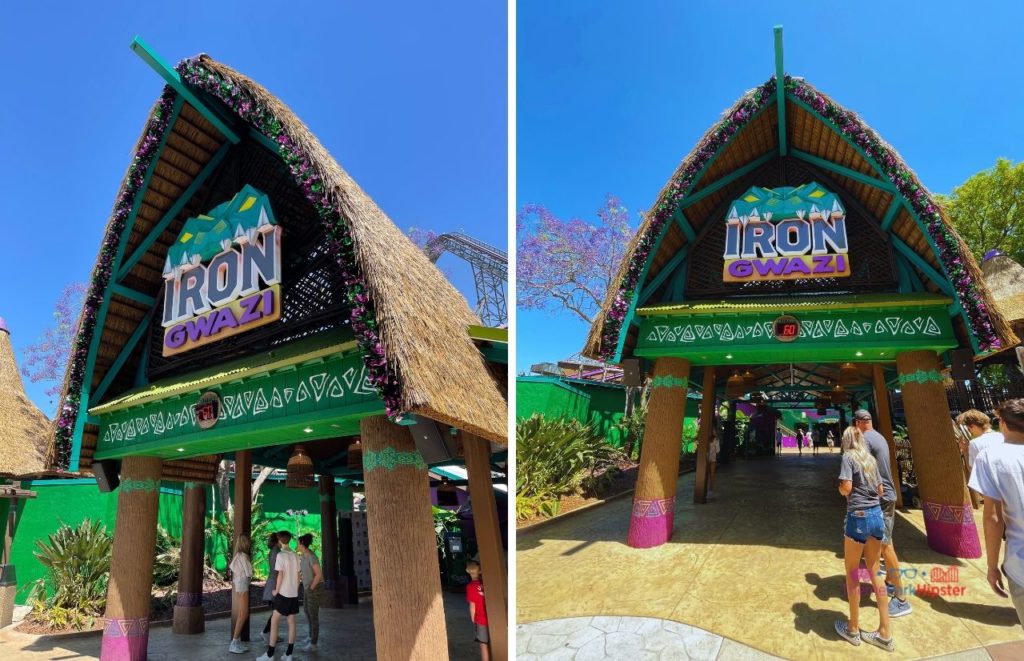 Busch Gardens Tampa Bay Iron Gwazi Roller Coaster Entrance with Wait Time. Want the perfect Busch Gardens itinerary? Keep reading to see is one day enough for busch gardens tampa.