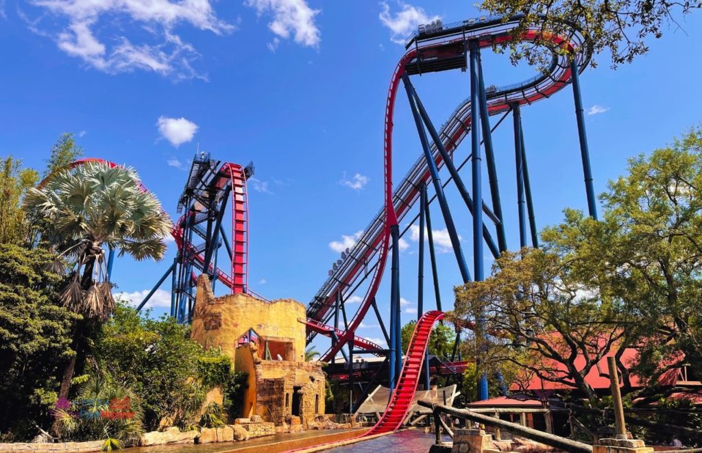 Busch Gardens Tampa Bay Sheikra drop. Continue for more tips on choosing the best Busch Gardens Annual Pass for you.